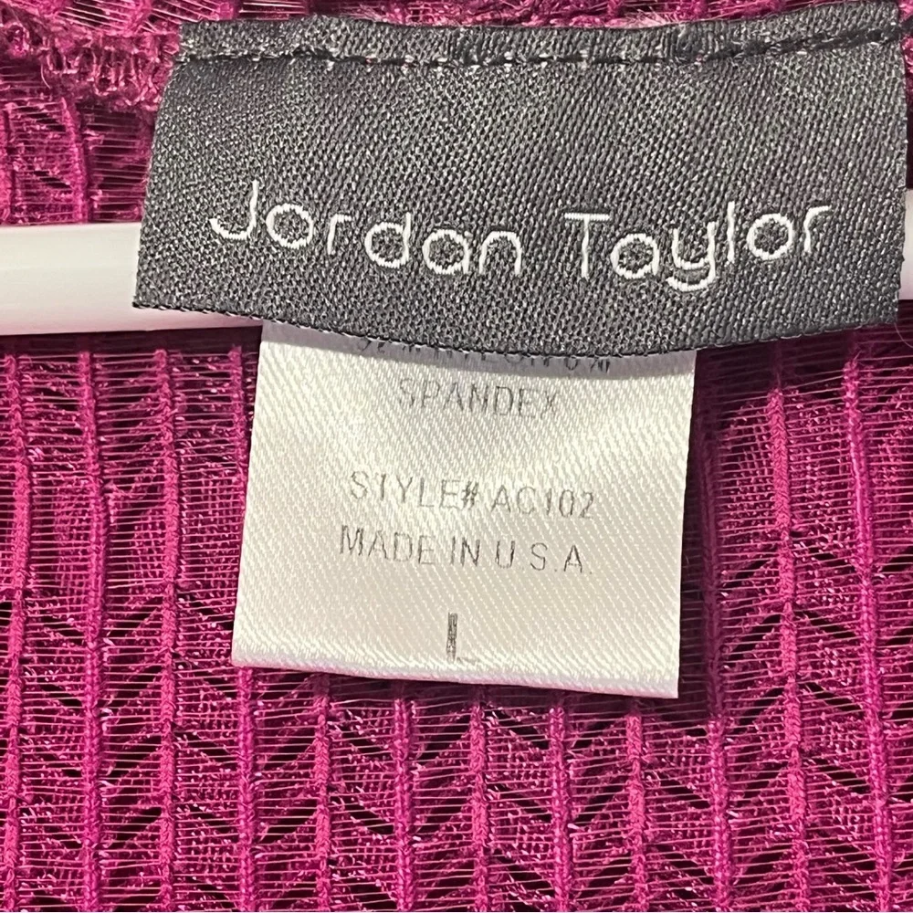 Jordan Taylor Magenta Pink Hooded Swimsuit Cover-up L made in USA - Picture 5 of 10